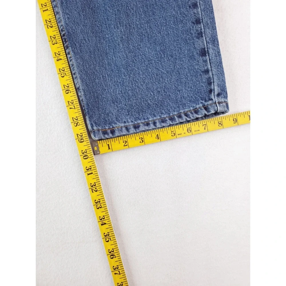 Levis 550 Jeans Mens 38x30 Blue Relaxed Tapered Baggy Work Pants 90s Stone Wash